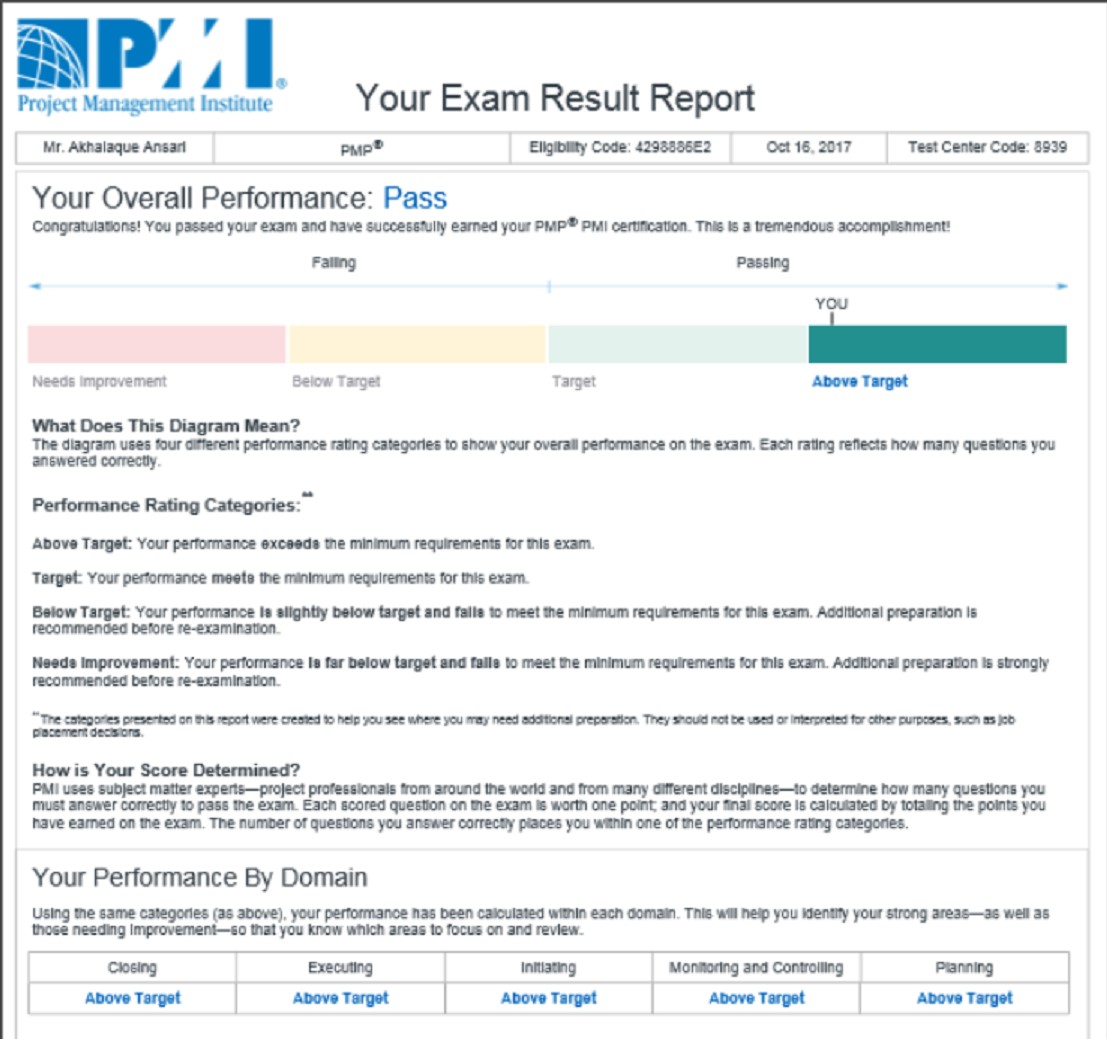 PMP Result : PASS